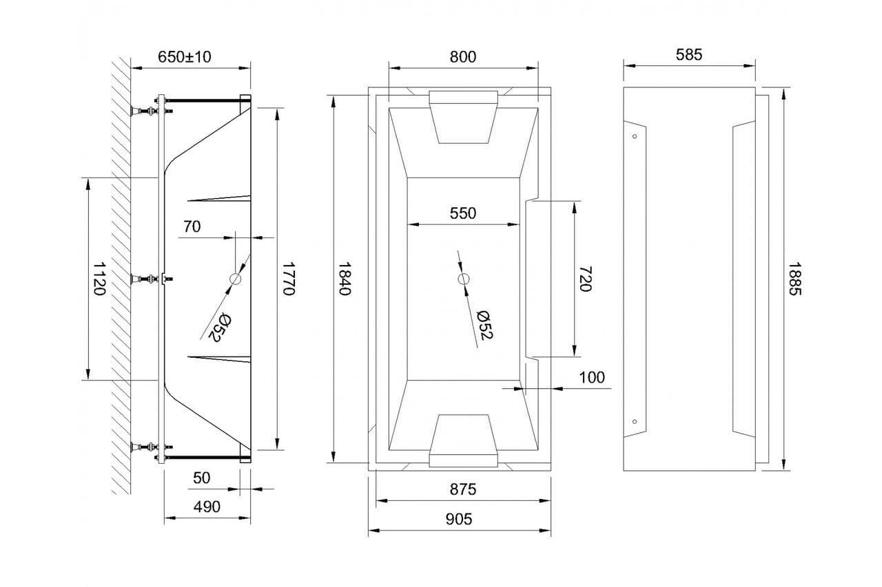 картинка Акриловая ванна Royal Bath Triumph De Luxe 185x87 с гидромассажем 