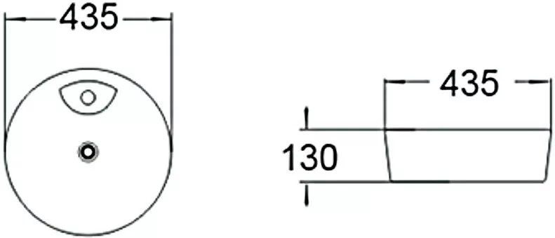 картинка Раковина керамическая SantiLine SL-1066 