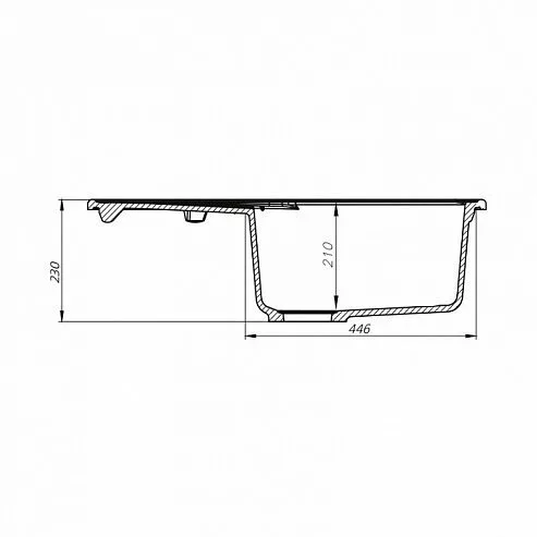 картинка Мойка кухонная из искусственного гранита IDDIS Kitchen G K11B771i87 