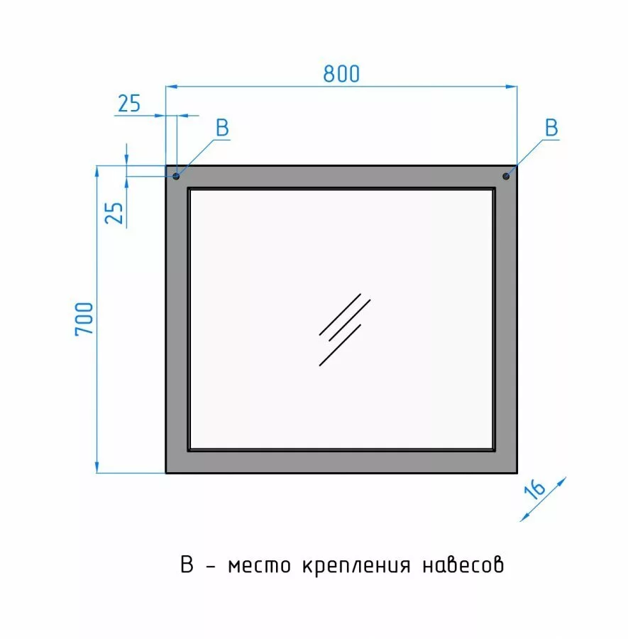 фото Зеркало Style Line Сакура 80, Люкс венге 