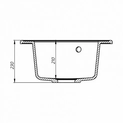 картинка Мойка кухонная из искусственного гранита IDDIS Kitchen G K04S511i87 