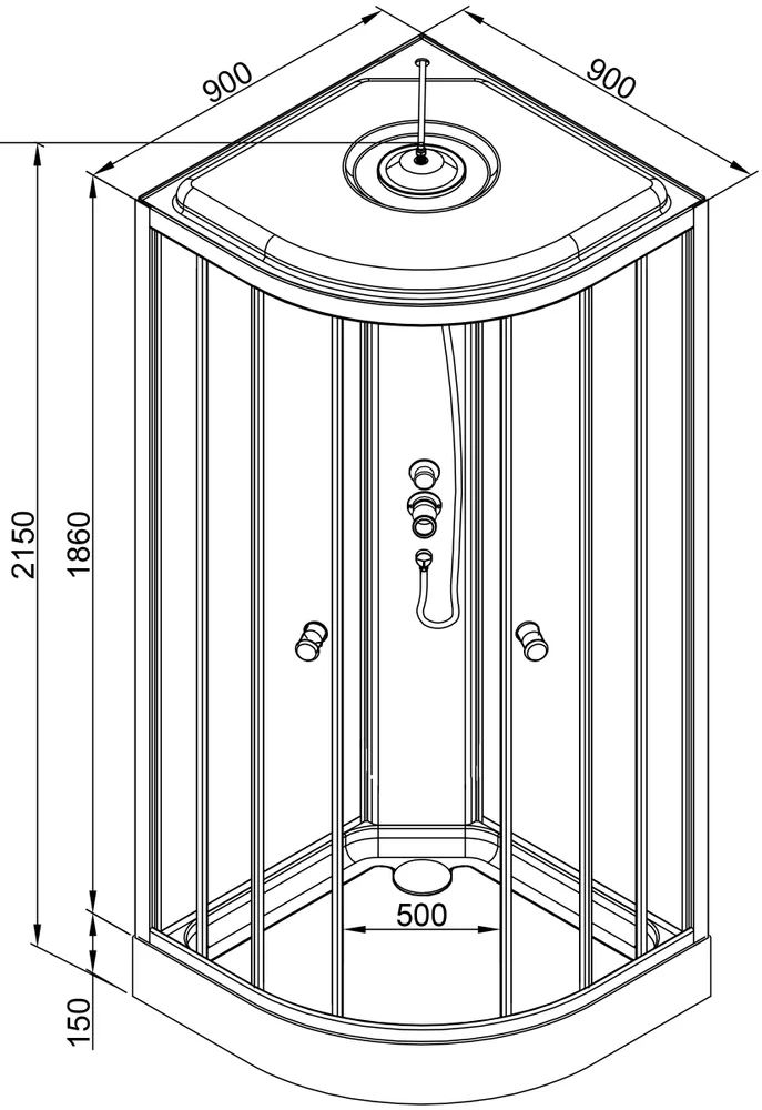 картинка Душевая кабина AvaCan L909 