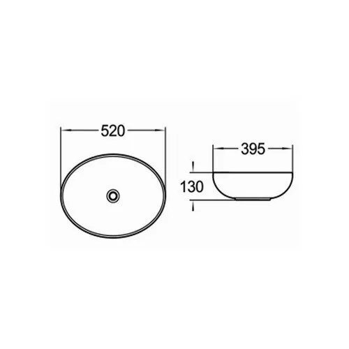 картинка Раковина керамическая SantiLine SL-1020 