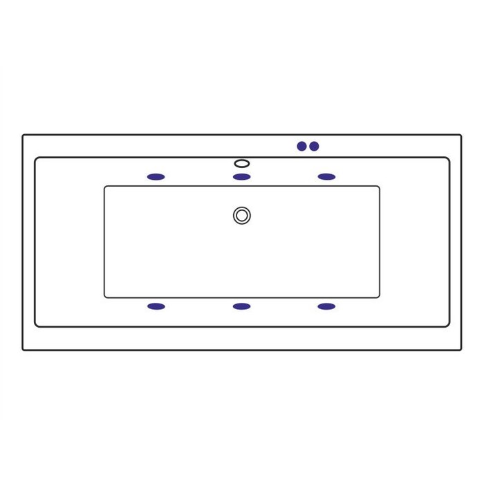 картинка Ванна EXCELLENT Pryzmat 150x75 SOFT золото 