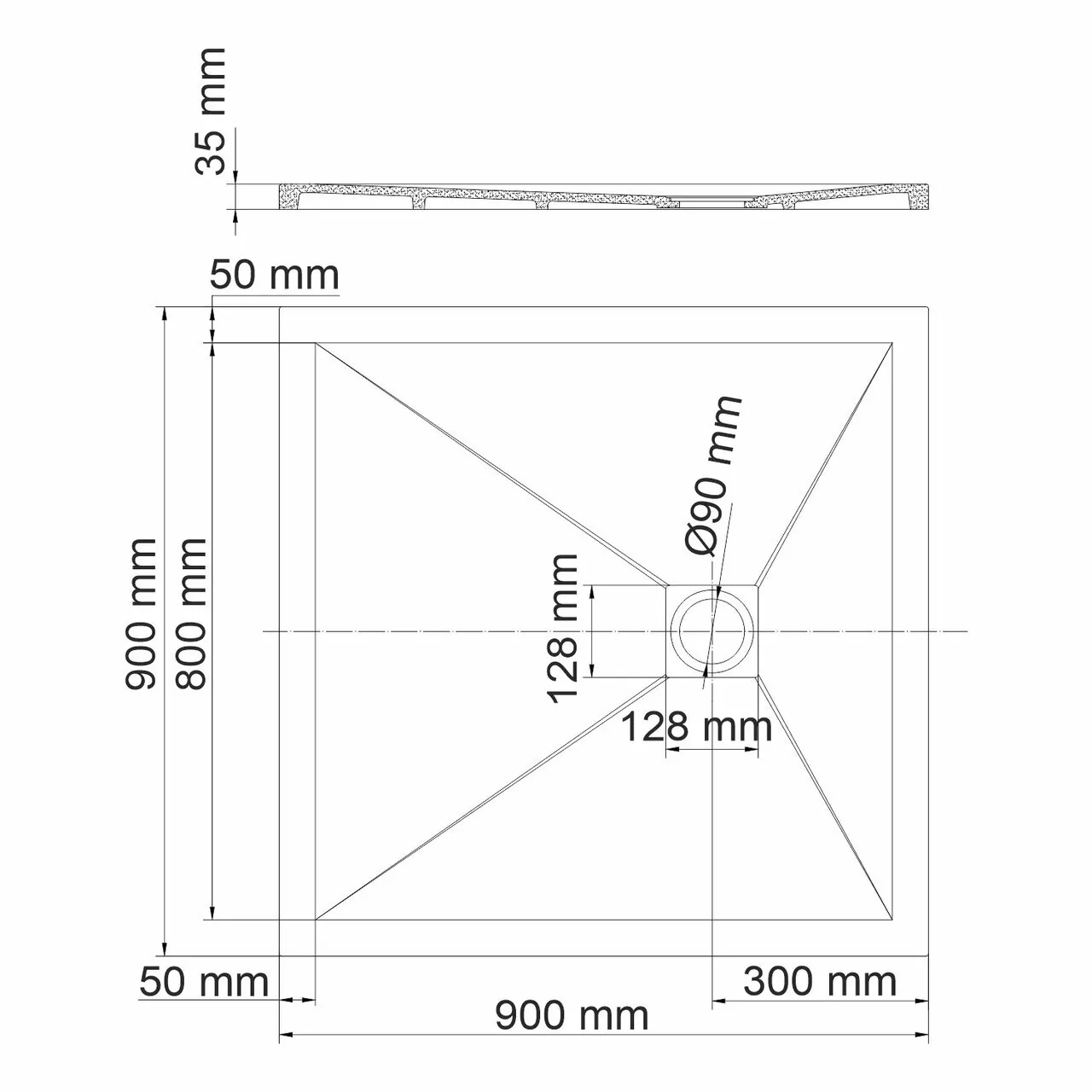 фото Душевой поддон WasserKRAFT 10T03 