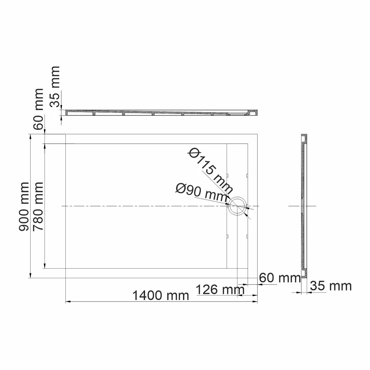 фото Душевой поддон WasserKRAFT 20T36 