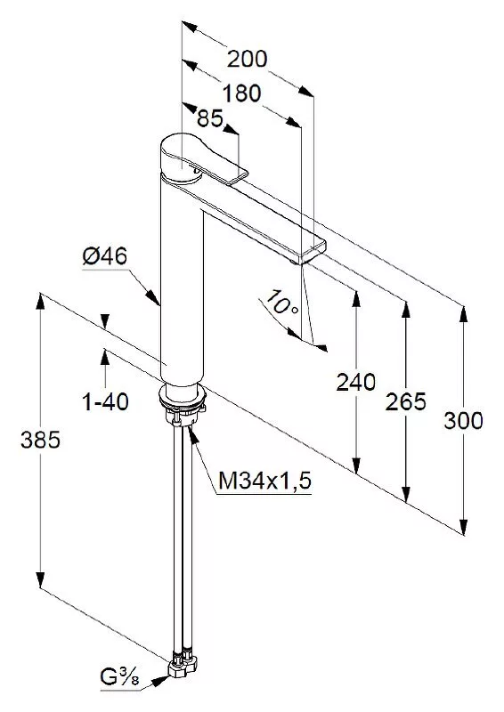 картинка Смеситель для раковины Kludi Zenta SL 482560565, хром 