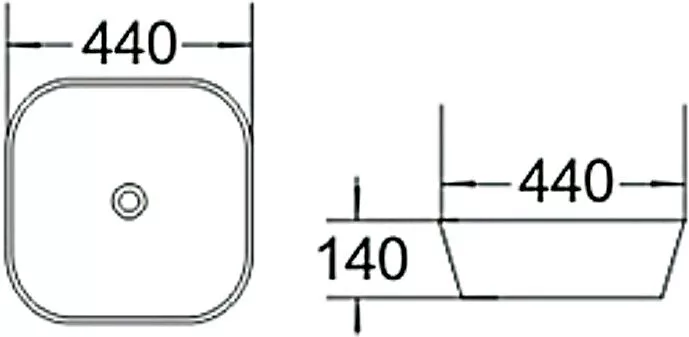 картинка Раковина керамическая SantiLine SL-1048 