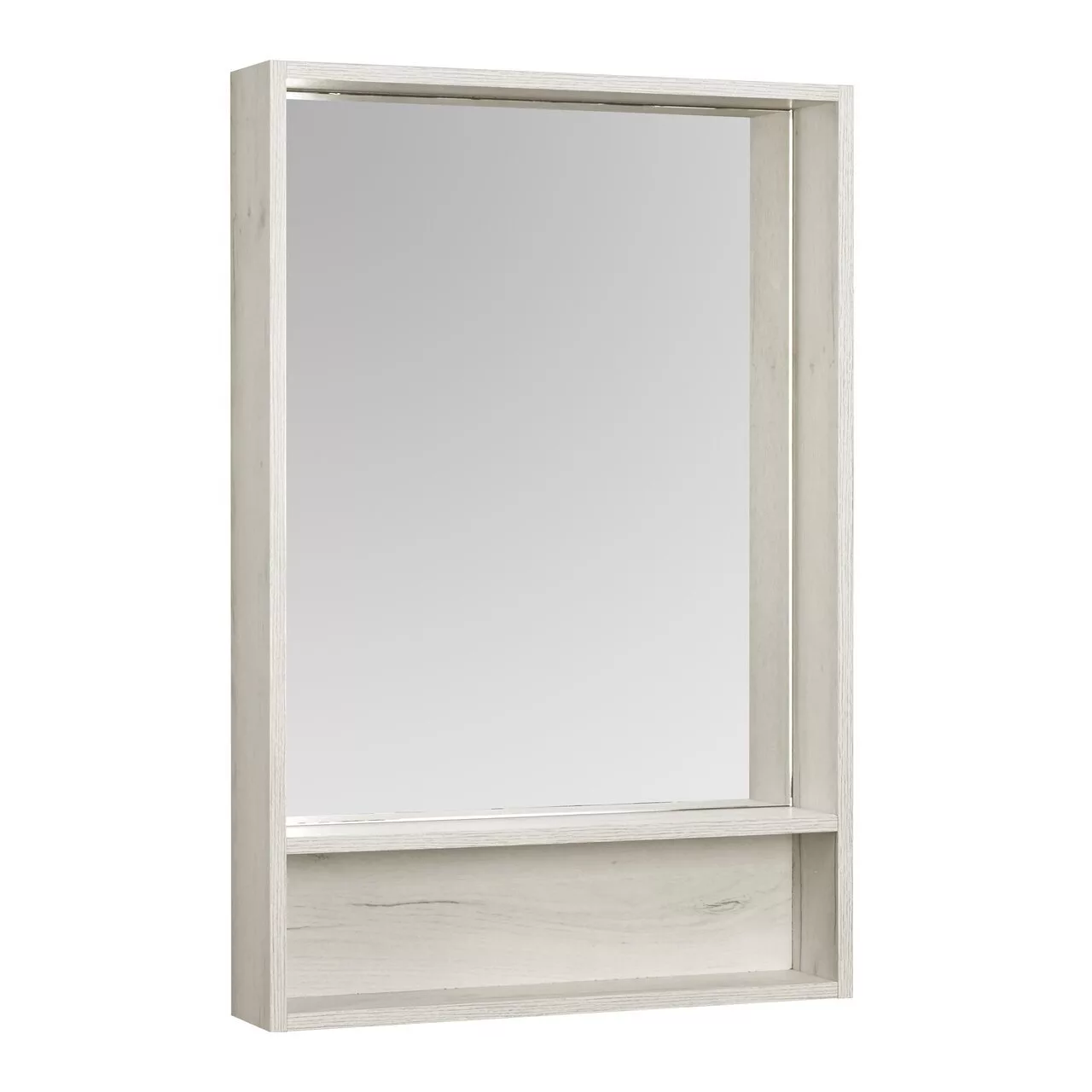 фото Зеркальный шкаф Aquaton Флай 60 белый, дуб крафт (1A237602FA860) 