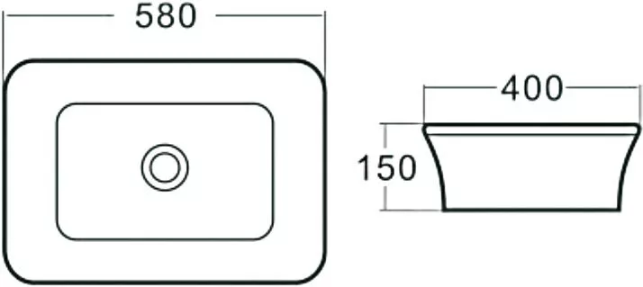 картинка Раковина керамическая SantiLine SL-2105 