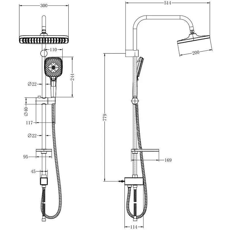 картинка Душевая стойка Lemark LM8811C 