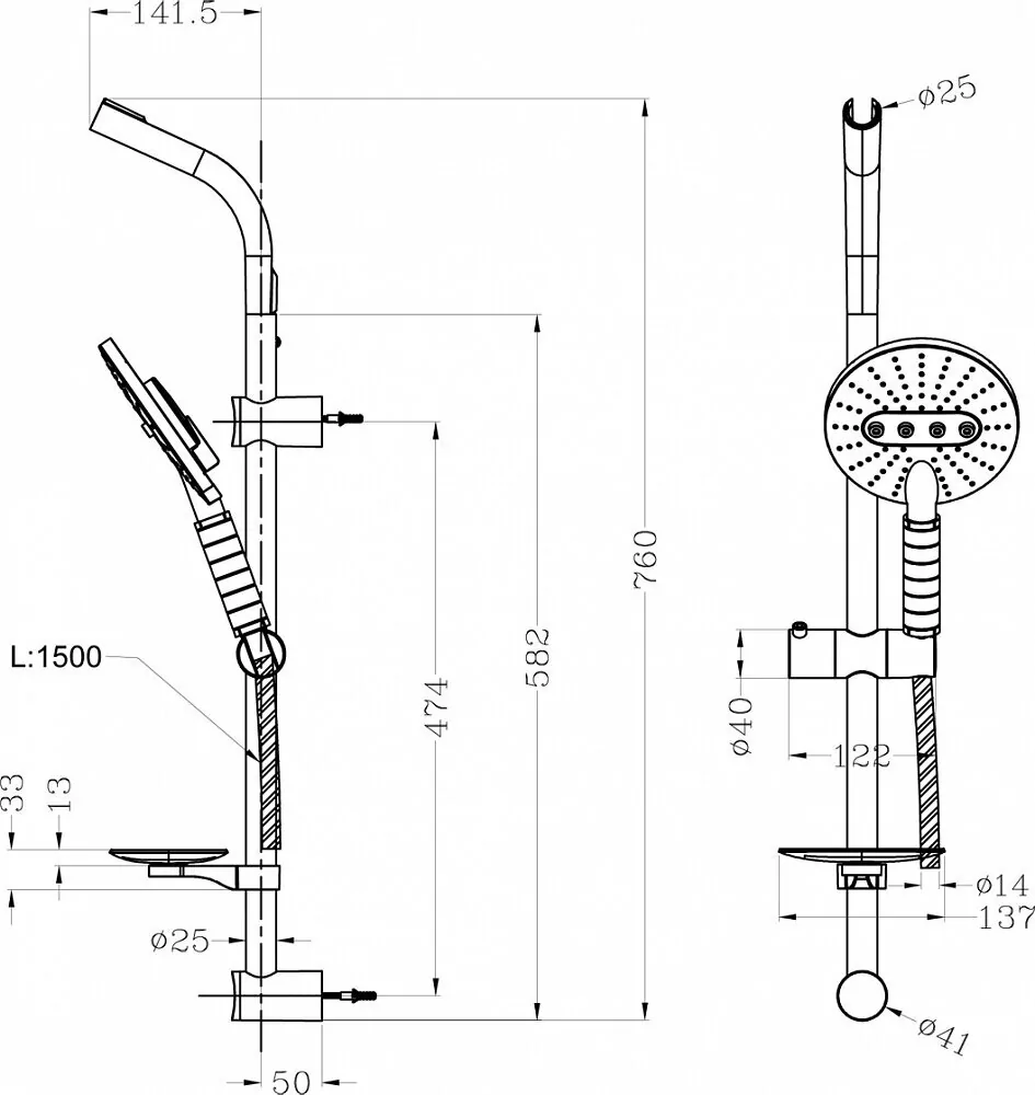 картинка Душевой гарнитур Lemark LM8072C 