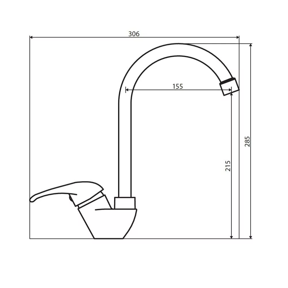 картинка Смеситель для кухни Dorff Comfort D8000000 