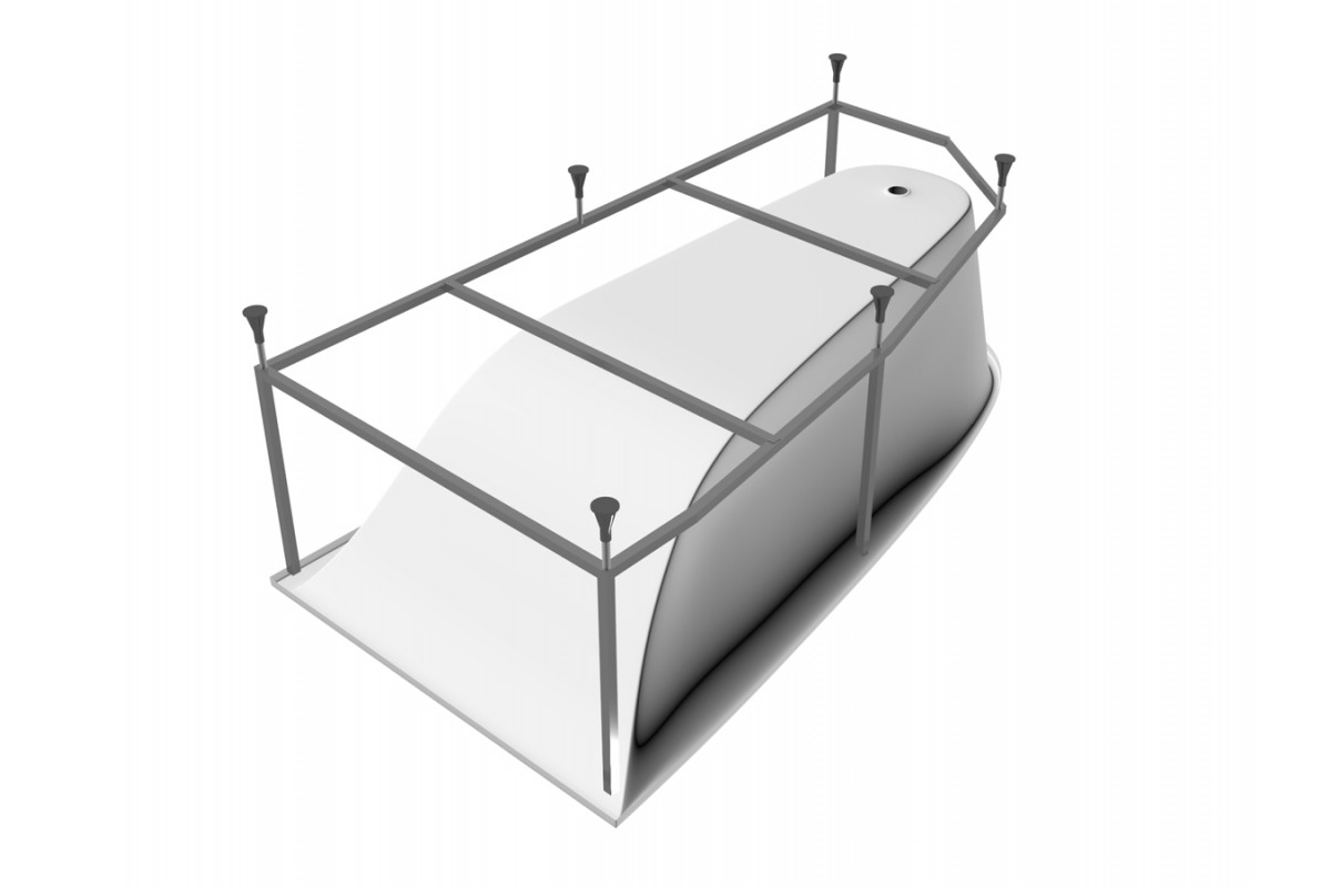 картинка Акриловая ванна Vayer Boomerang 150x90 R с каркасом 