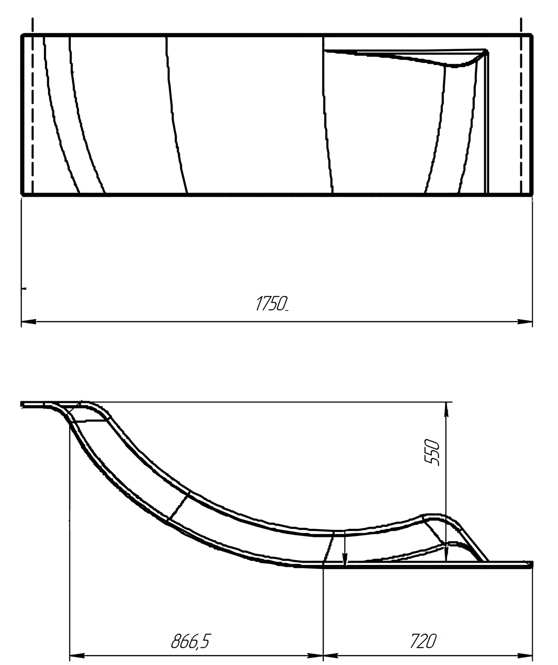 картинка Панель Marka One ERGONOMIKA 158-175х110 L