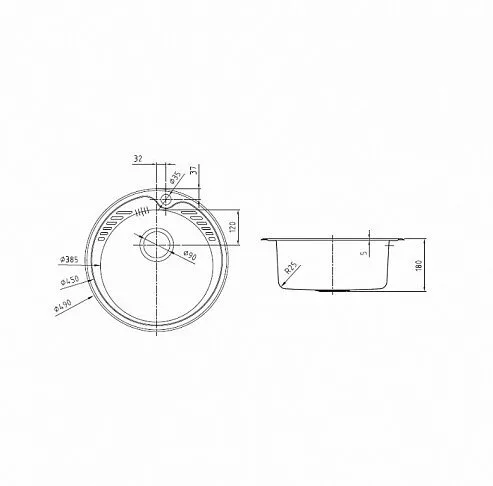 картинка Мойка кухонная из нержавеющей стали IDDIS Suno SUN49P0i77 