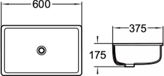 картинка Раковина керамическая SantiLine SL-3006 