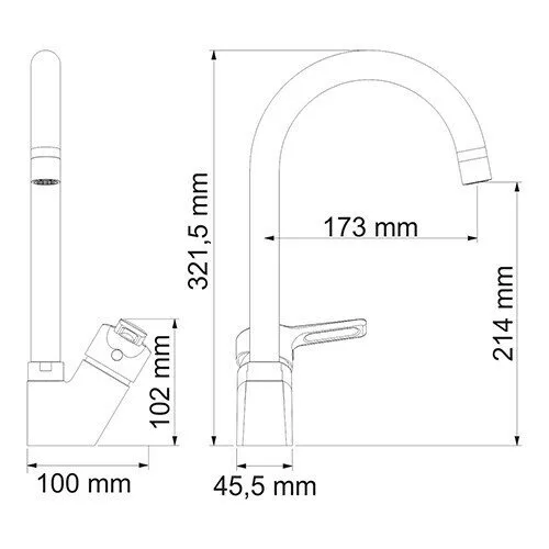 картинка Смеситель для кухни WasserKRAFT Ruhr 24407 