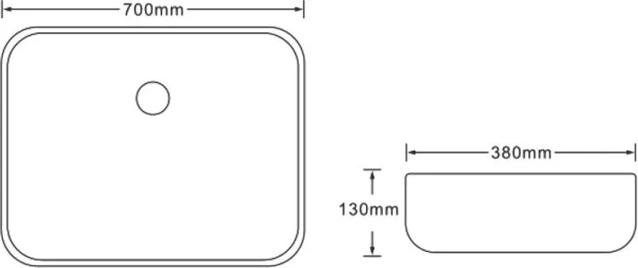 картинка Раковина керамическая SantiLine SL-7027 