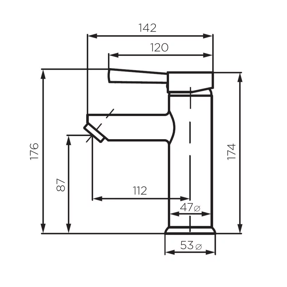 картинка Смеситель для раковины Dorff Logic NEW D3002100SS 