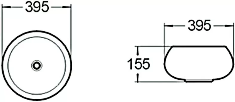 картинка Раковина керамическая SantiLine SL-1063 