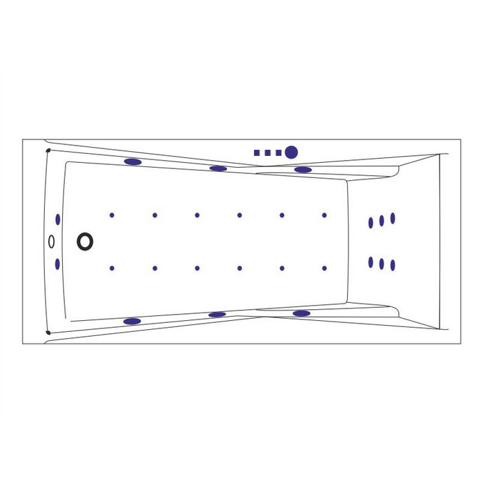 картинка Ванна EXCELLENT Palace 170x75 ULTRA бронза 