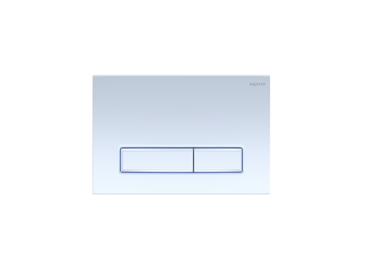 картинка Панель смыва Aquatek Slim белая глянец клавиши прямоугольные KDI-0000021 