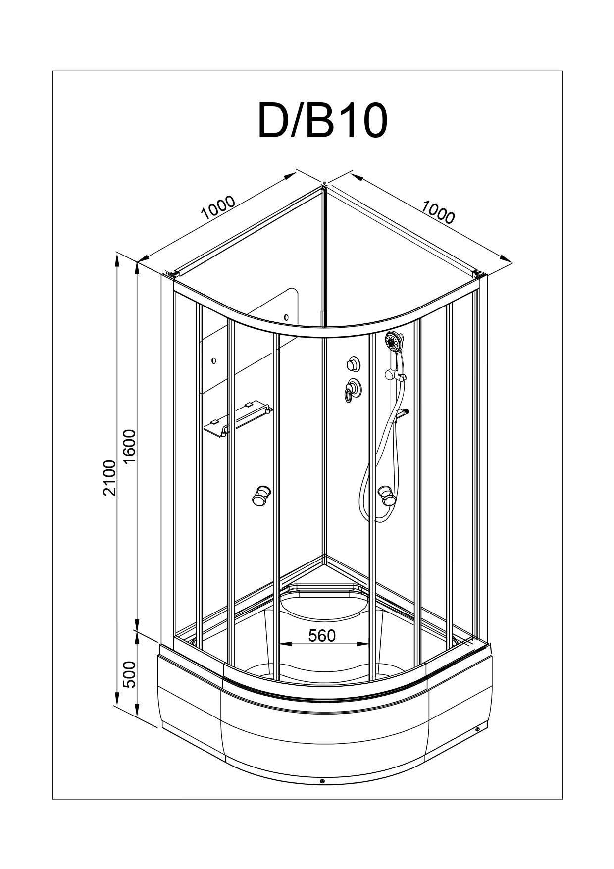 картинка Душевая кабина AvaCan D10 