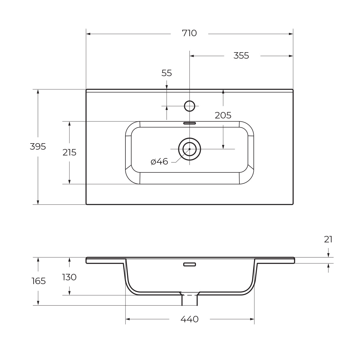 картинка Раковина керамическая BelBagno BB700/390ETL  в ванную комнату