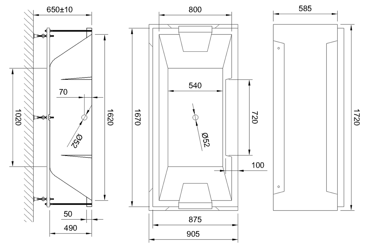 картинка Акриловая ванна Royal Bath Triumph 170x87 в сборе 