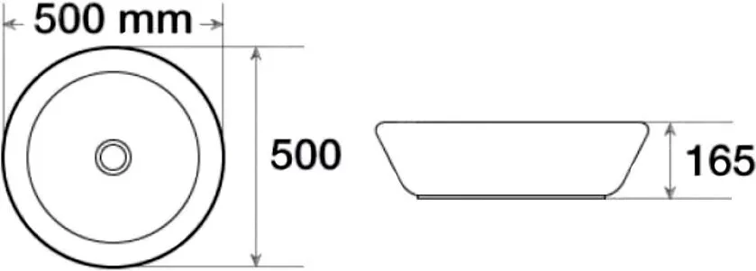 картинка Раковина керамическая SantiLine SL-1064 