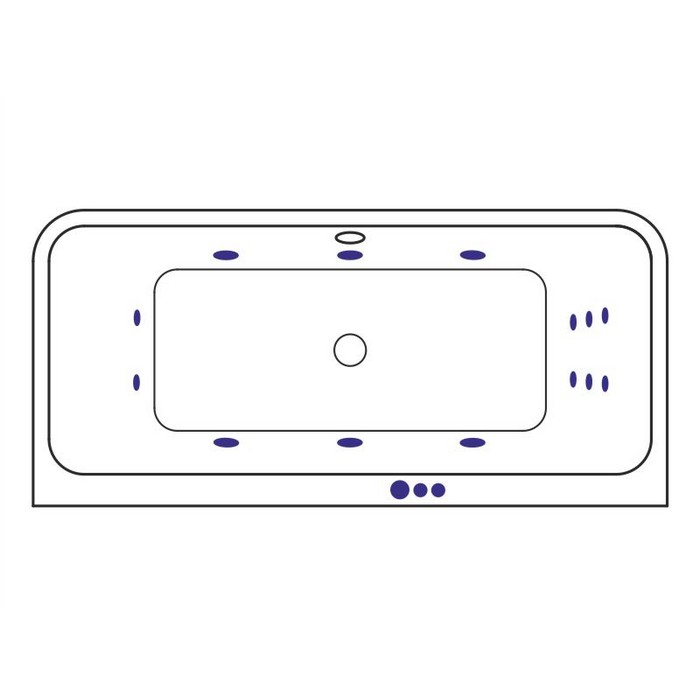 картинка Ванна EXCELLENT Arana 180x85 SMART золото 