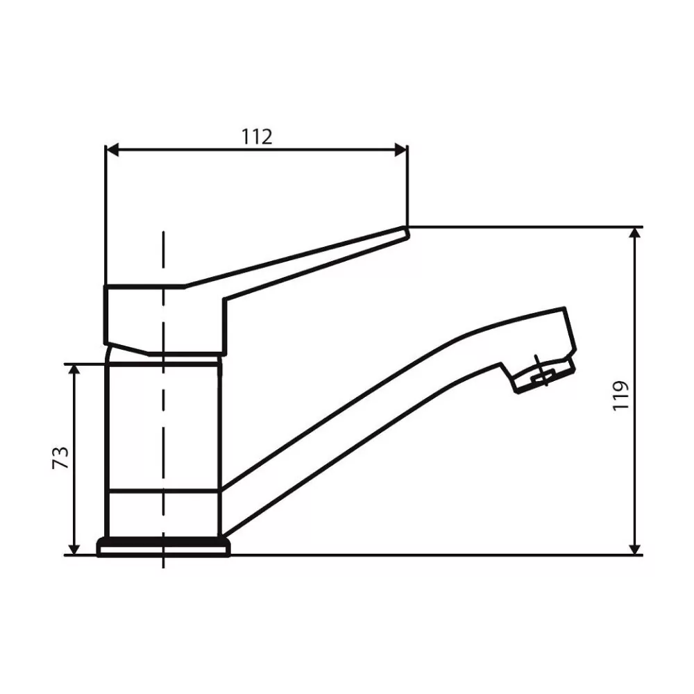 картинка Смеситель для раковины Dorff Optima D2021001 