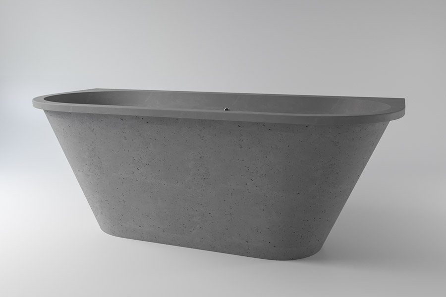 картинка Ванна HOLBI GALATEA Nano Concrete 170x77 см 