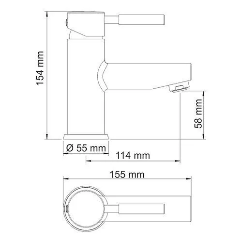 картинка Смеситель для умывальника WasserKRAFT Wern 4203 