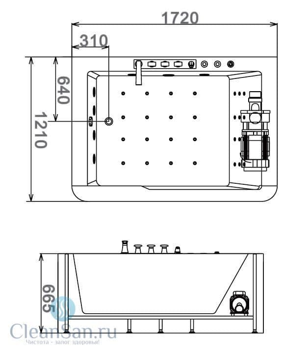 картинка Акриловая ванна Gemy G9226 B 