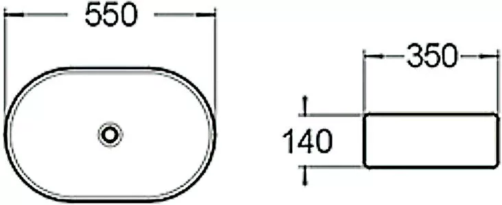 картинка Раковина керамическая SantiLine SL-1018 