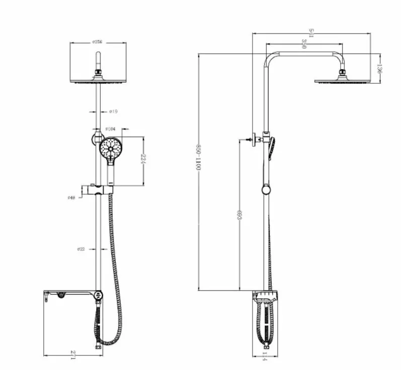 картинка Душевая стойка Lemark LM8810C 