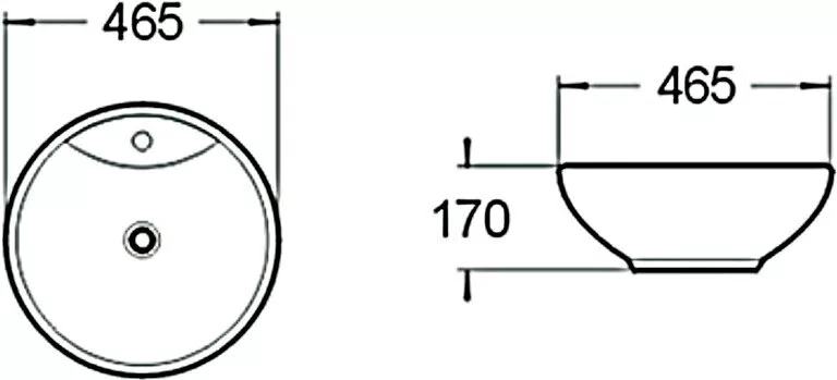 картинка Раковина керамическая SantiLine SL-1067 