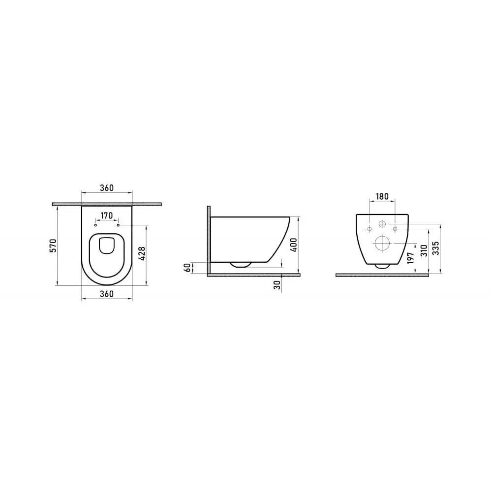 картинка Унитаз подвесной Berges MASCON Rimless 082128 