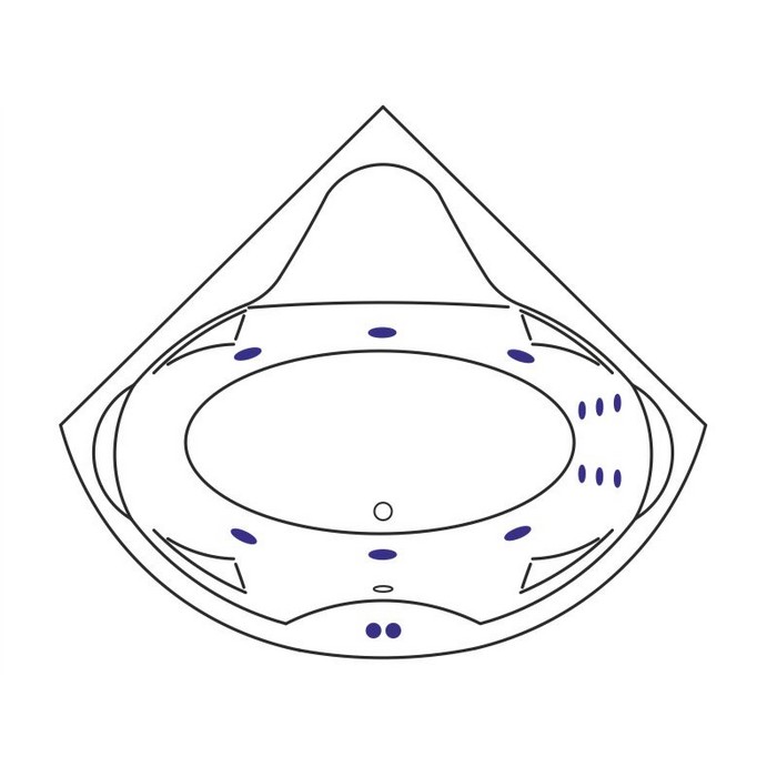 картинка Ванна EXCELLENT Konsul 150x150 LINE золото 