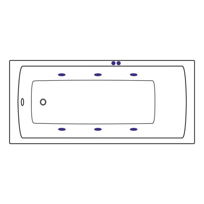 картинка Ванна EXCELLENT Aquaria 150x70 SOFT золото 