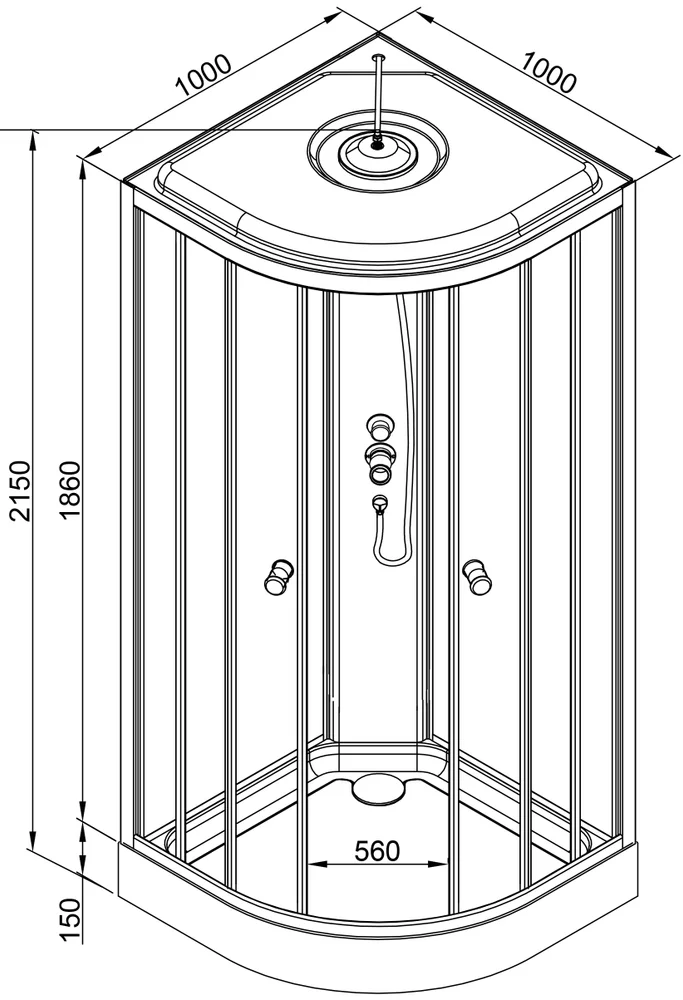 картинка Душевая кабина AvaCan L901 