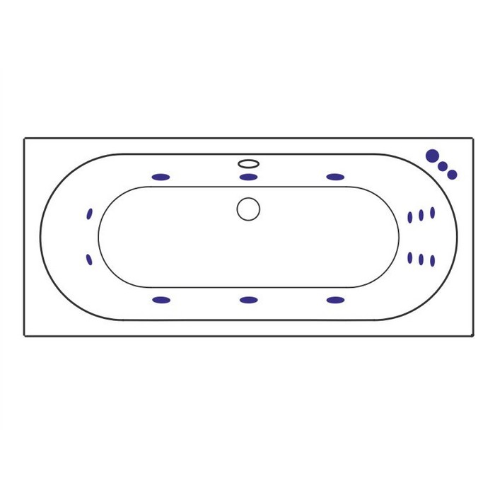 картинка Ванна EXCELLENT Oceana 170x75 SMART бронза 