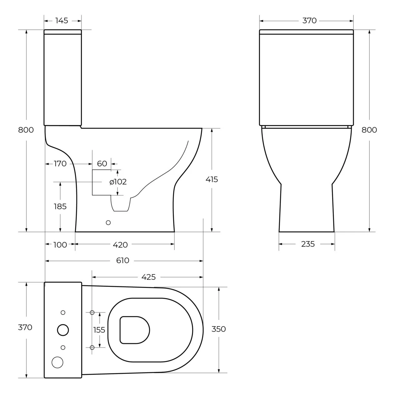 картинка Унитаз-компакт безободковый BelBagno LOUNGE BB045CPR/SC/BB045/051T 