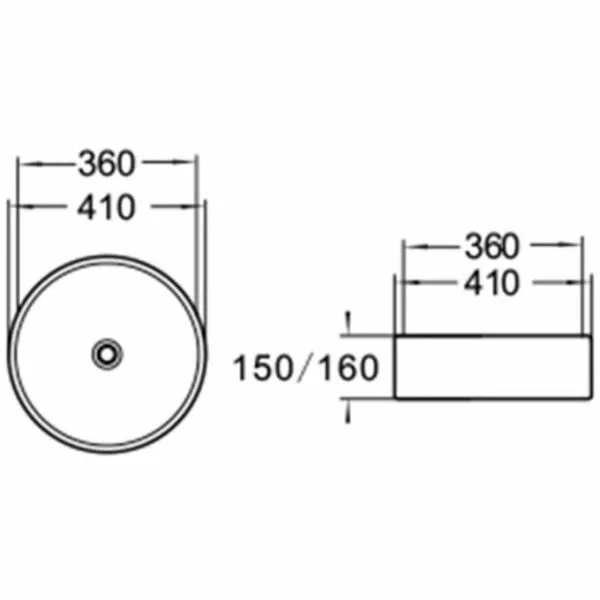 картинка Раковина керамическая SantiLine SL-1057B 