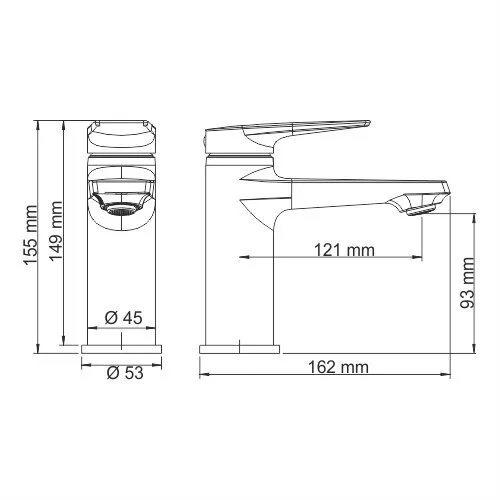 картинка Смеситель для умывальника WasserKRAFT Lopau 3203 