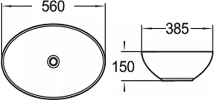 картинка Раковина керамическая SantiLine SL-1077 