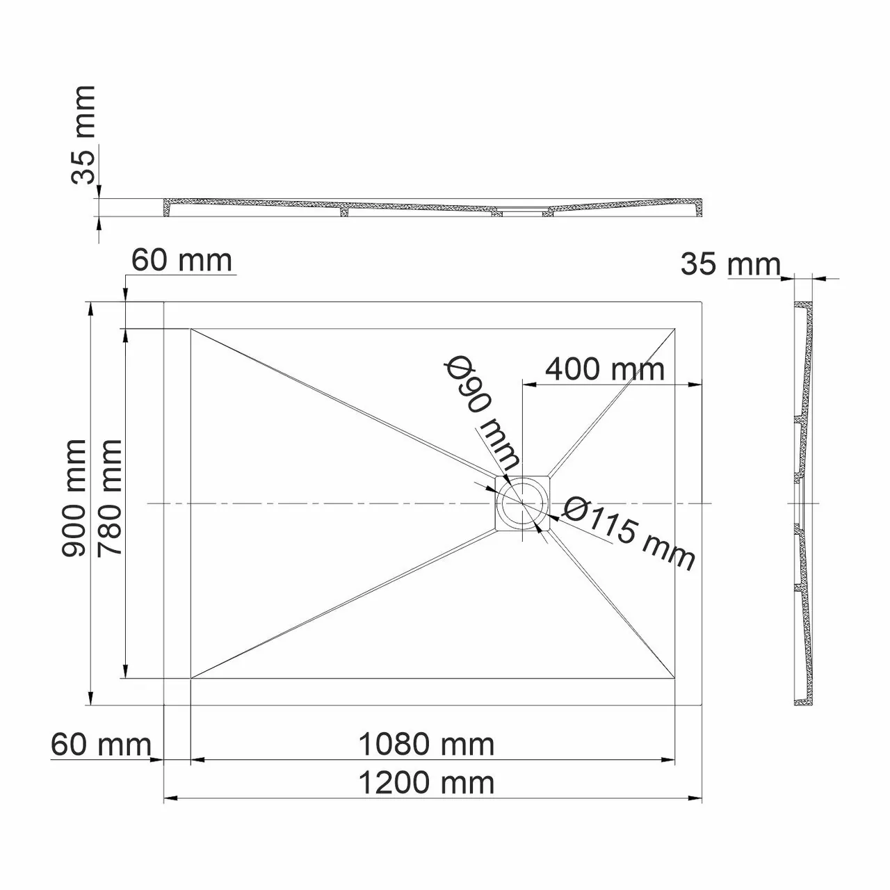 фото Душевой поддон WasserKRAFT 10T07 