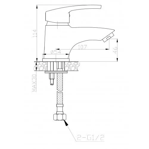 картинка Смеситель для раковины WeltWasser WW MX ISAR 501 хром 